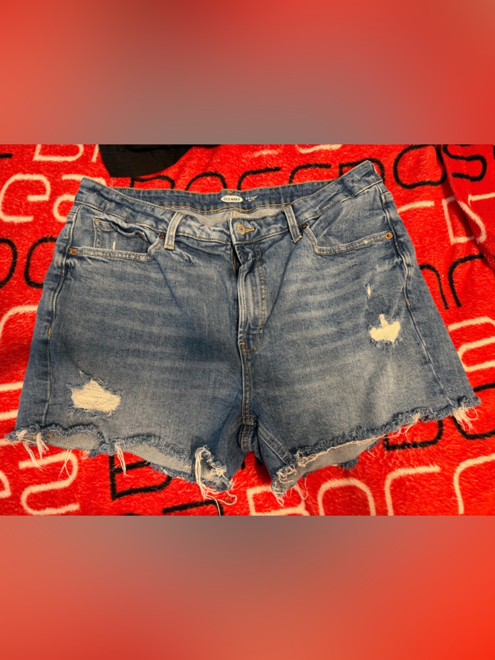 Old Navy Distressed Blue Denim Women's Shorts